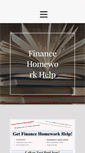 Mobile Screenshot of financehomeworkhelp.net