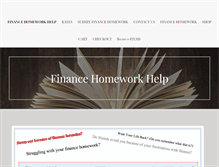 Tablet Screenshot of financehomeworkhelp.net